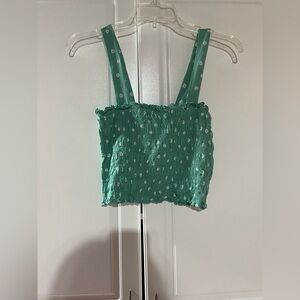 NWT American Eagle Outfitters Green Crop Top